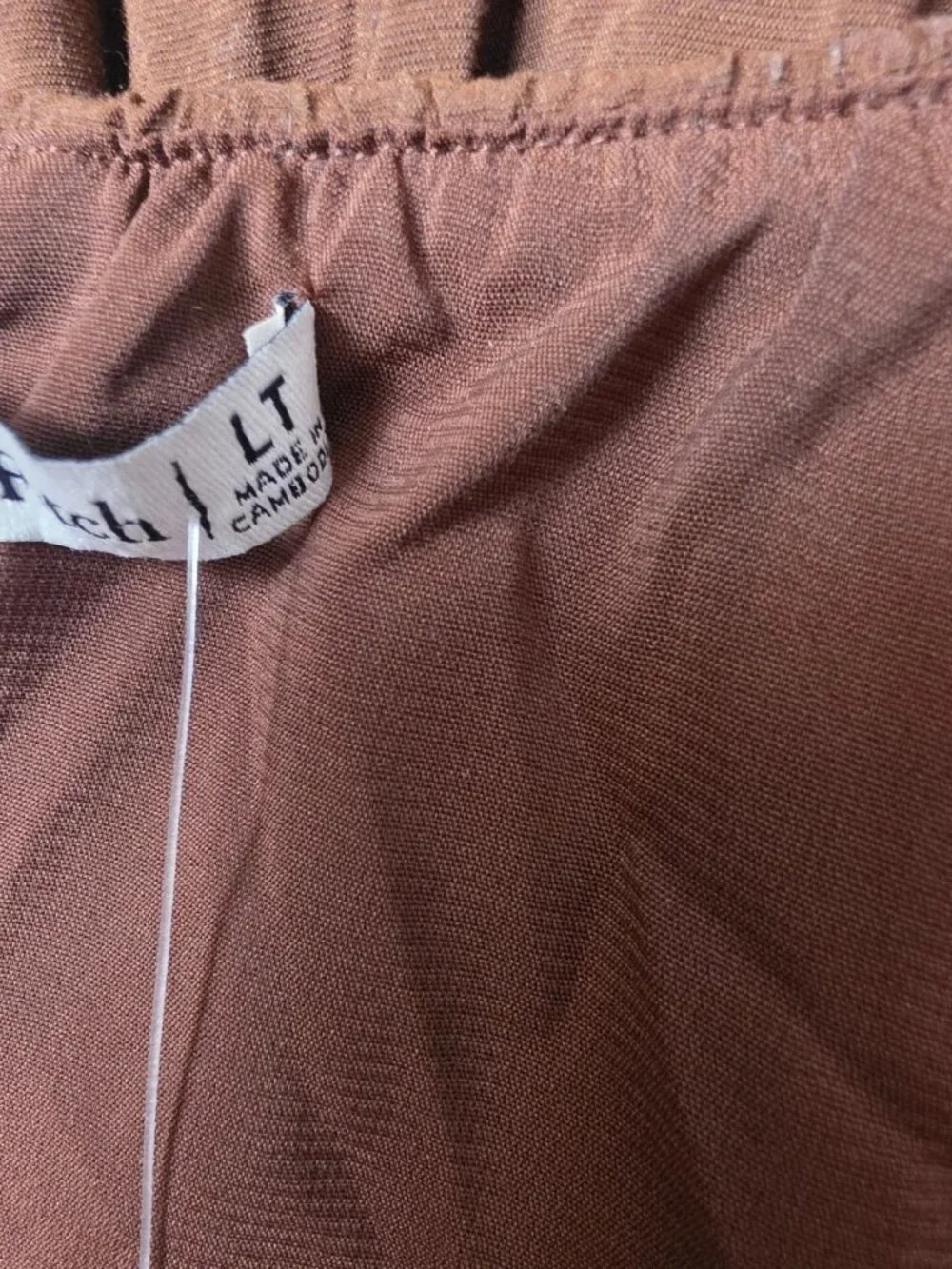 Abercrombie & Fitch Brown Palm Maxi Size Large Tall